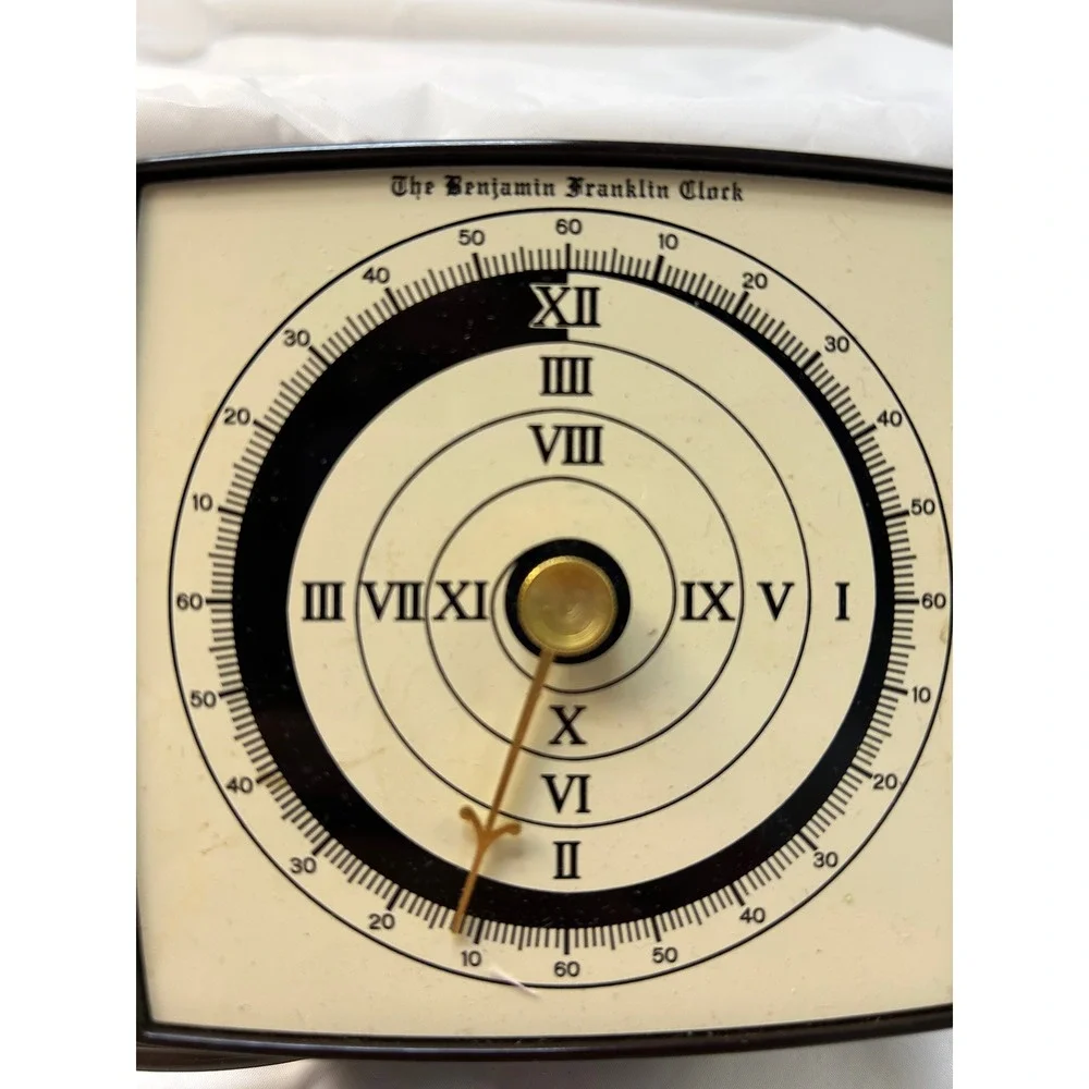 Vintage Benjamin Franklin Clock Paragon Electric BFC1-0 Single Hand Boxed USA
